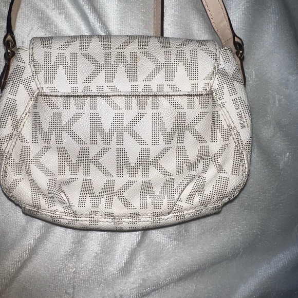 MICHAEL KORS… 3-Piece Purse Set… White, Gold, and Brown Leather…with MK Lock - Picture 6 of 13